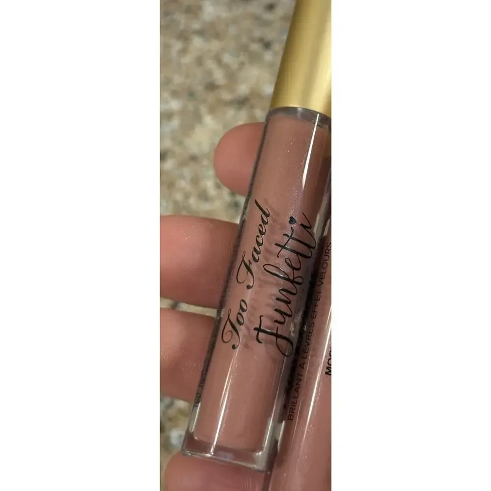 Too Faced Funfetti MOCHA FREEZE Lip Gloss, DISCONTINUED LIMITED ED 0.2 fl oz NEW